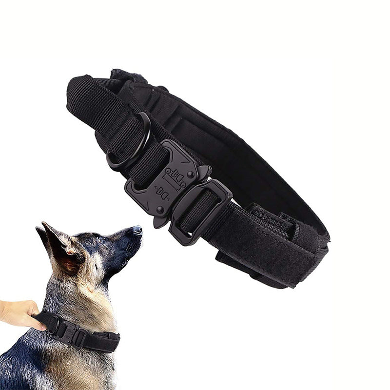 Adjustable Nylon Dog Collar ? Durable Outdoor Hiking Dog Collar for Medium Large Dogs