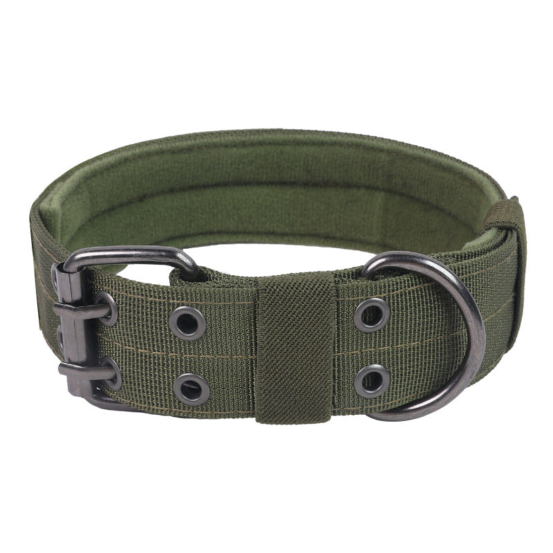 Adjustable Nylon Dog Collar ? Durable Outdoor Hiking Dog Collar for Medium Large Dogs