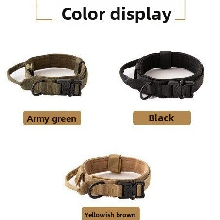 Adjustable Nylon Dog Collar ? Durable Outdoor Hiking Dog Collar for Medium Large Dogs