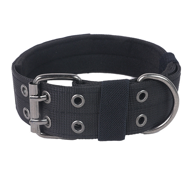 Adjustable Nylon Dog Collar ? Durable Outdoor Hiking Dog Collar for Medium Large Dogs